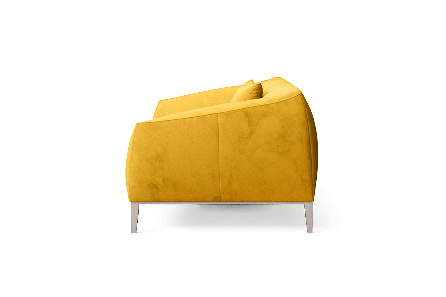 Bergamo 3 Seater Sofa Yellow Velvet