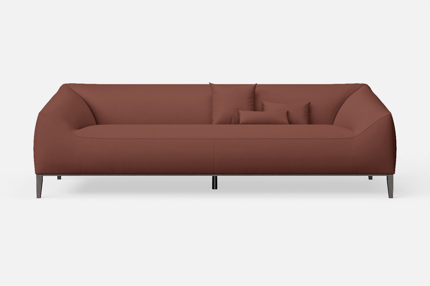 Bergamo 4 Seater Sofa Mauve Leather