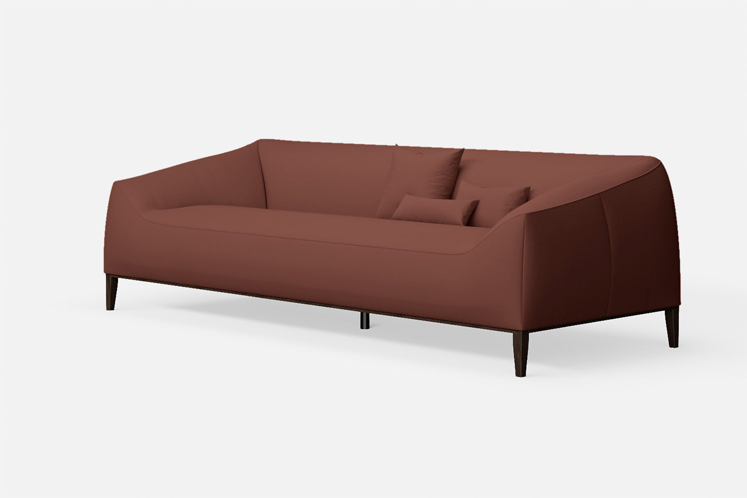 Bergamo 4 Seater Sofa Mauve Leather