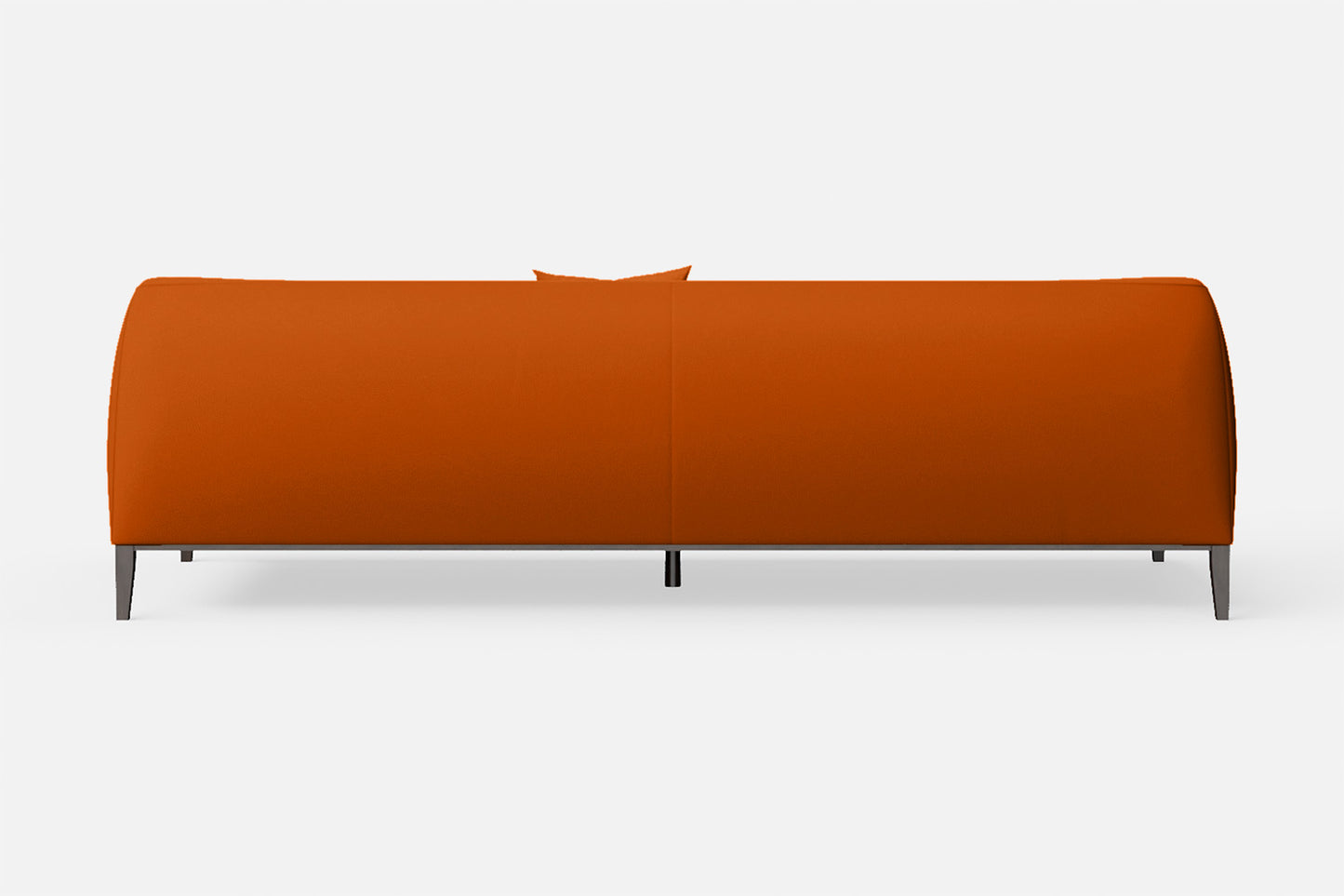 Bergamo 4 Seater Sofa Orange Leather