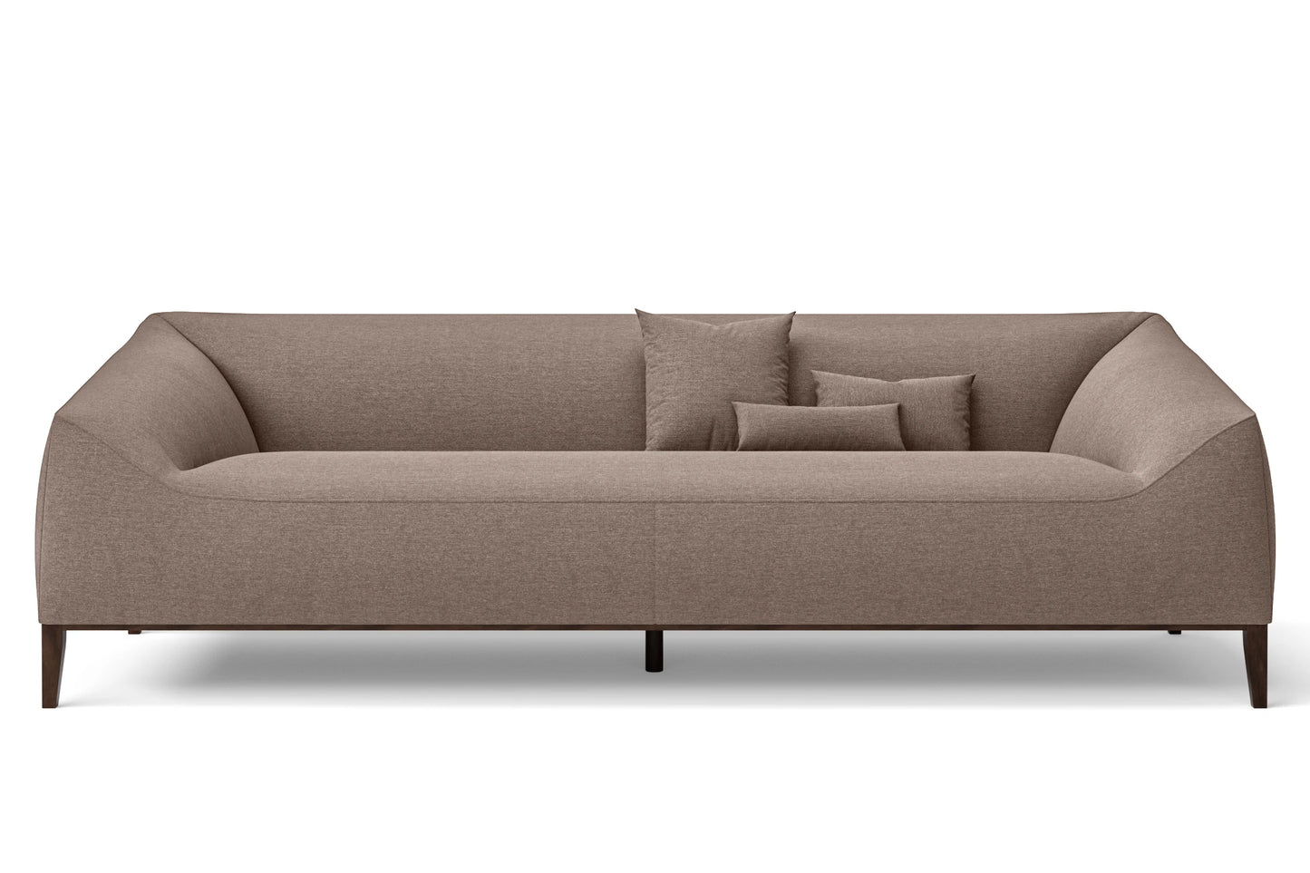 Bergamo 4 Seater Sofa Caramel Linen Fabric