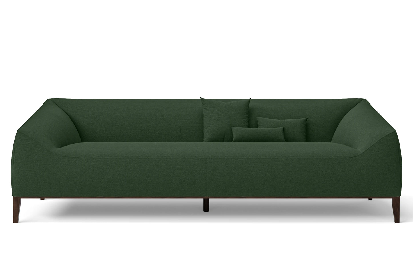 Bergamo 4 Seater Sofa Forest Green Linen Fabric