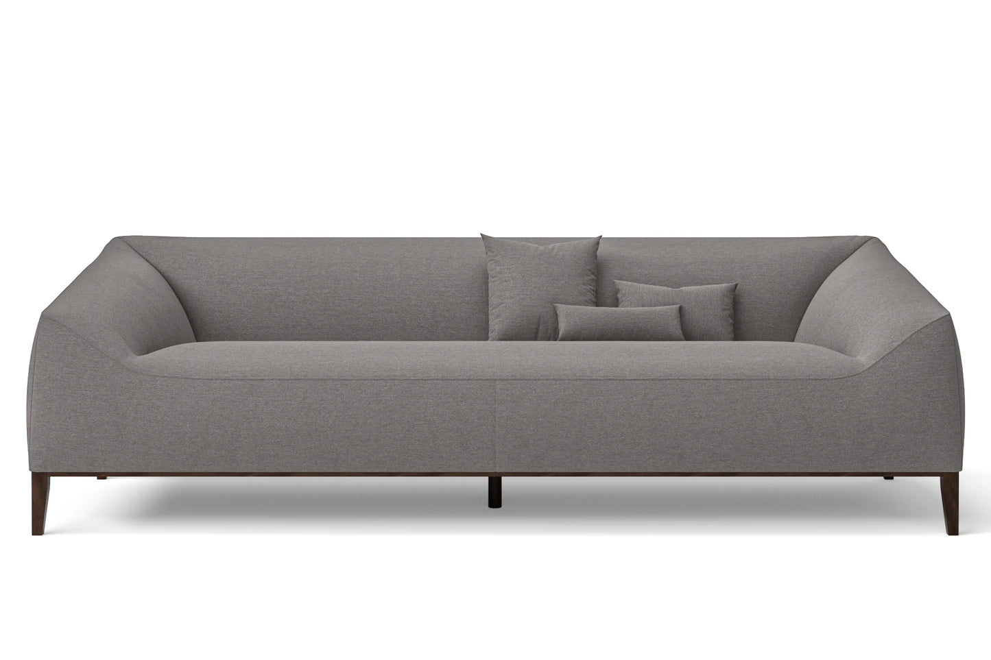 Bergamo 4 Seater Sofa Grey Linen Fabric