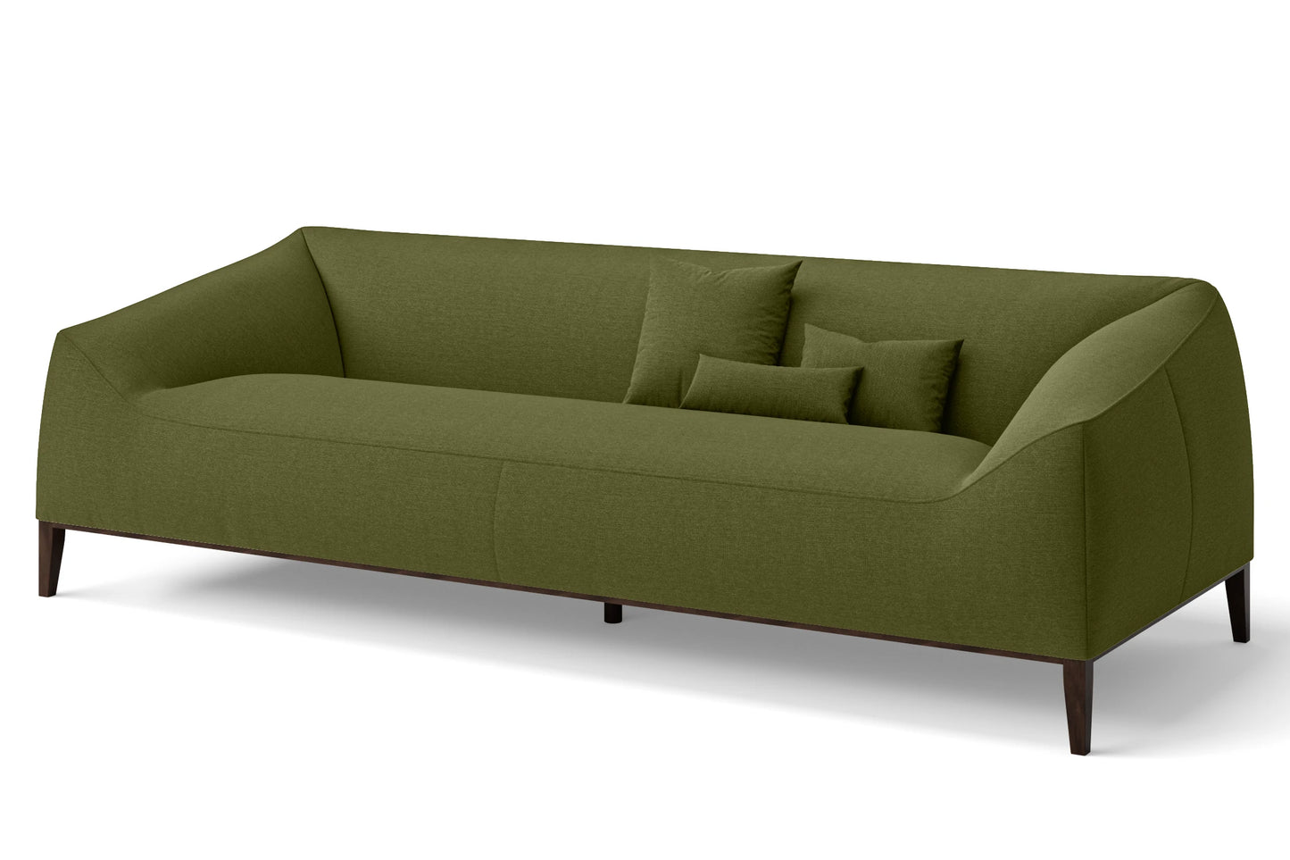 Bergamo 4 Seater Sofa Olive Linen Fabric