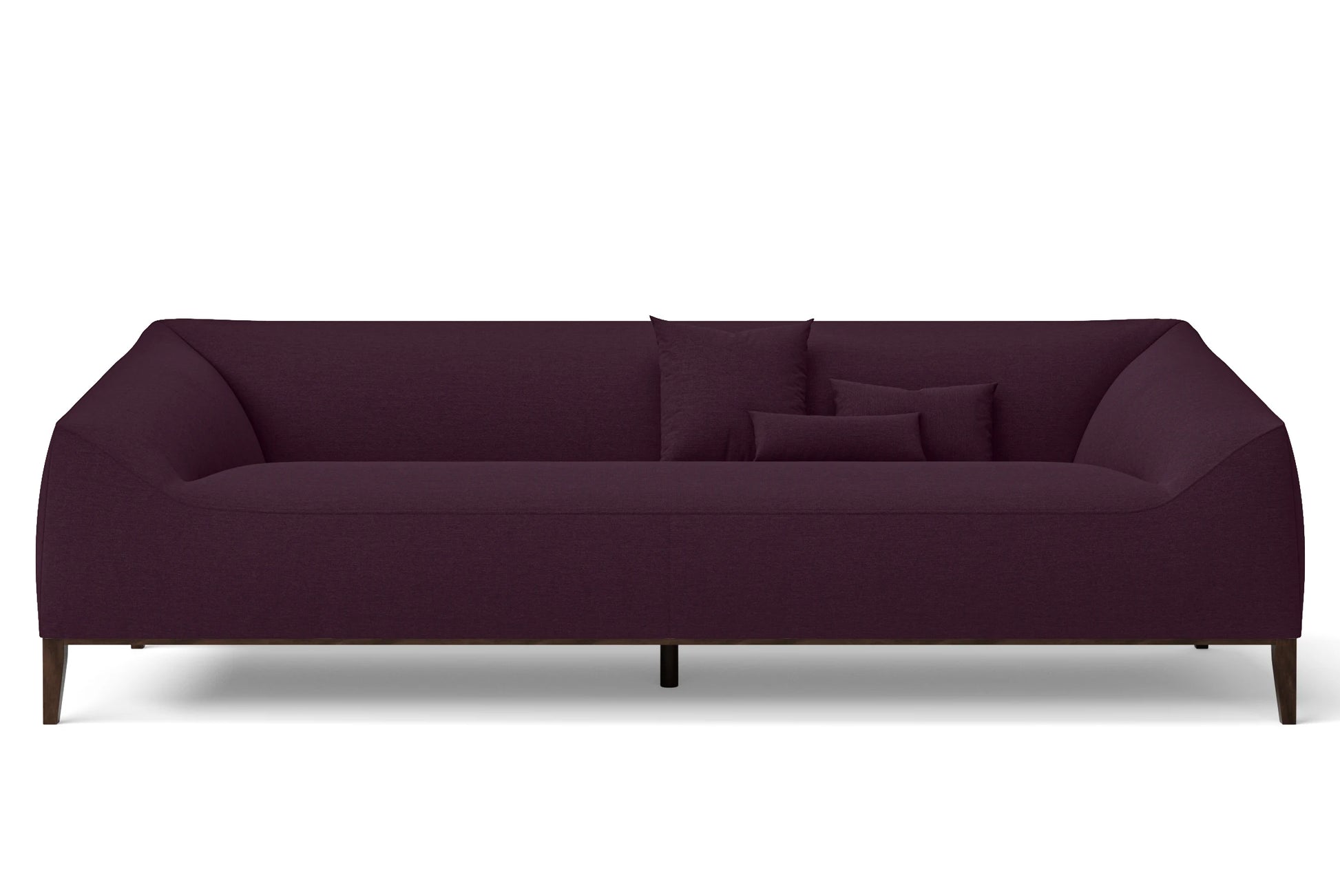 Bergamo 4 Seater Sofa Purple Linen Fabric