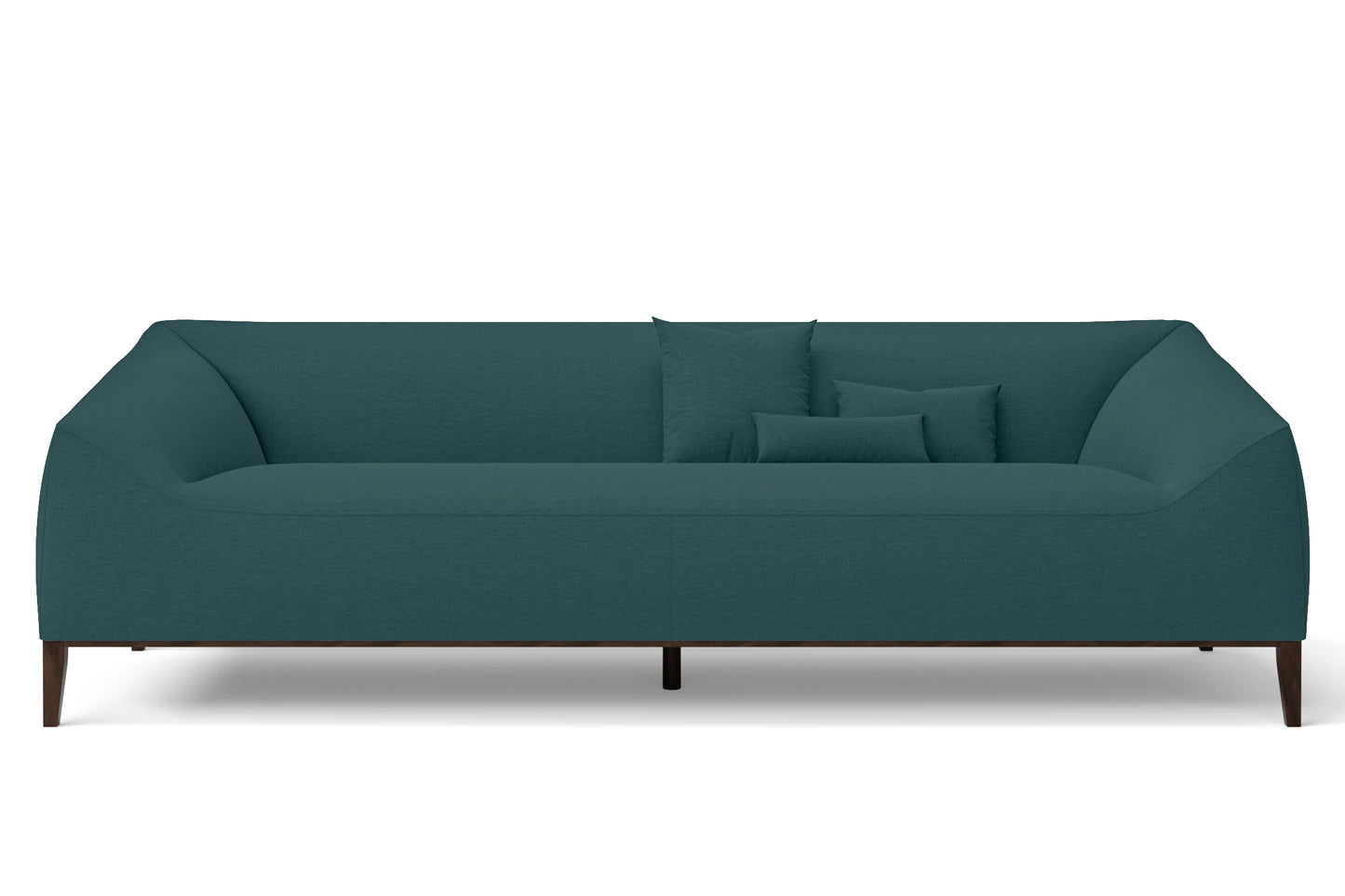 Bergamo 4 Seater Sofa Teal Linen Fabric