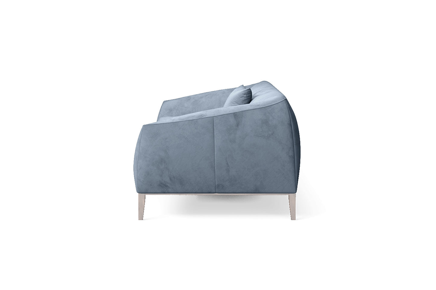 Bergamo 4 Seater Sofa Baby Blue Velvet