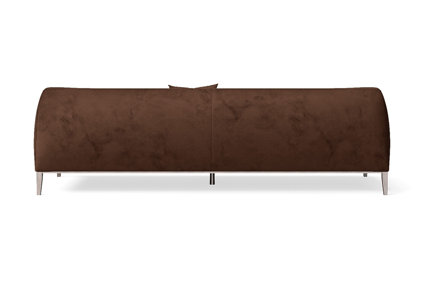 Bergamo 4 Seater Sofa Coffee Brown Velvet