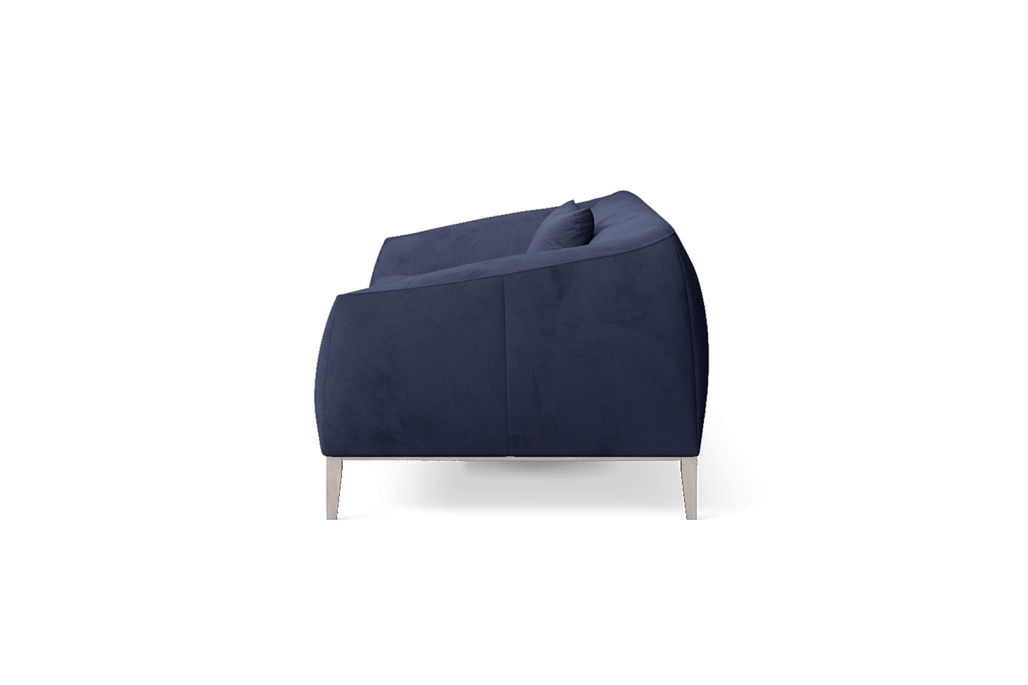 Bergamo 4 Seater Sofa Dark Blue Velvet