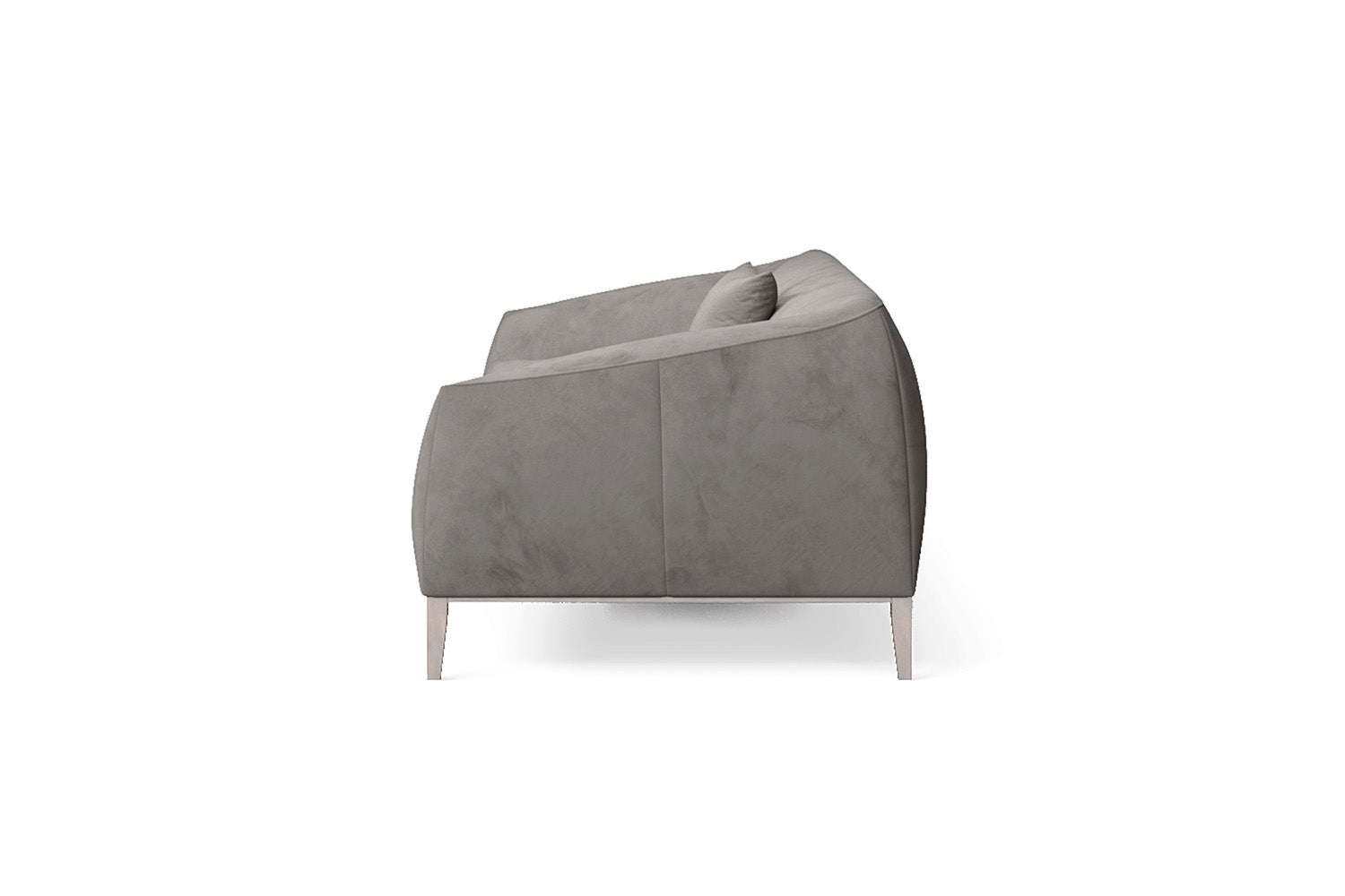 Bergamo 4 Seater Sofa Grey Velvet