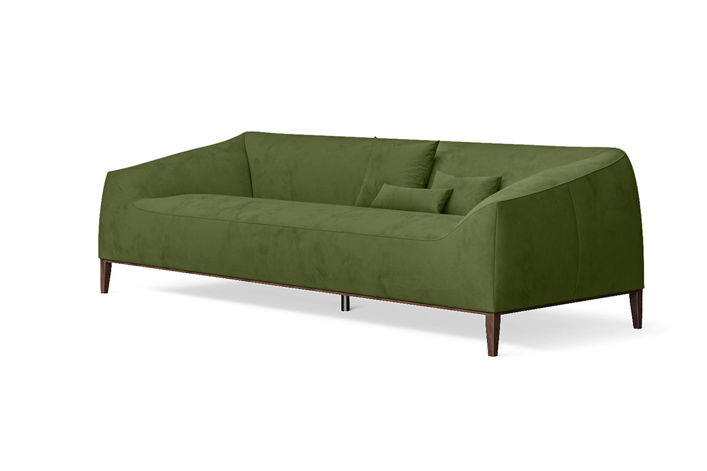 Bergamo 4 Seater Sofa Lime Velvet