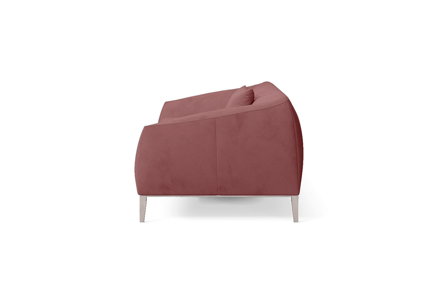 Bergamo 4 Seater Sofa Pink Velvet