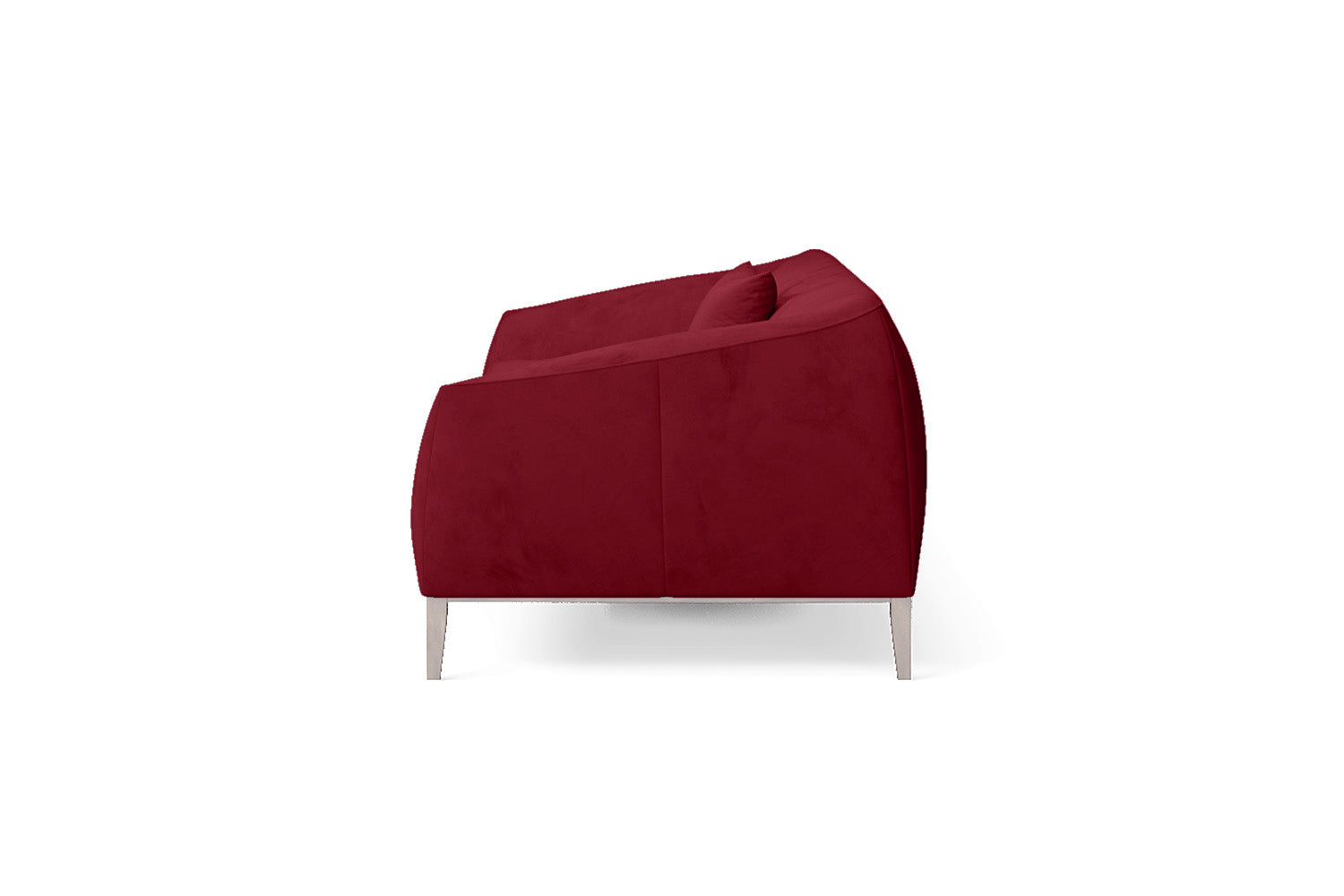 Bergamo 4 Seater Sofa Red Velvet