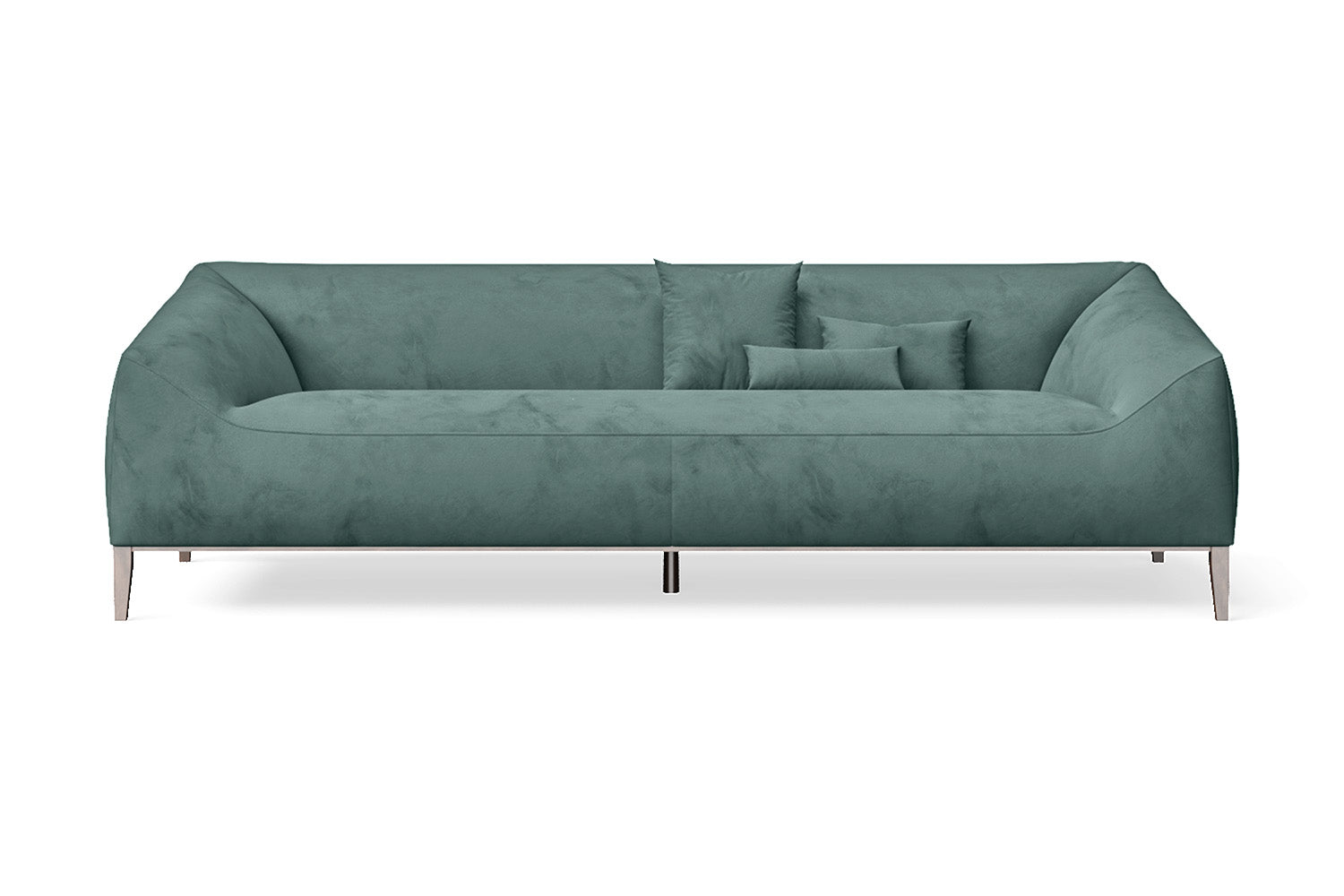 Bergamo 4 Seater Sofa Teal Velvet