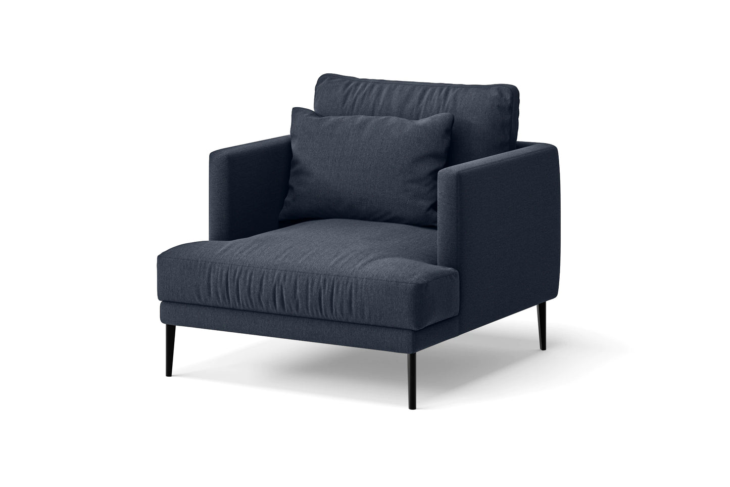 Bisceglie Armchair Dark Blue Linen Fabric