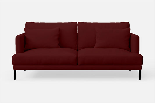 Bisceglie 2 Seater Sofa Red Leather