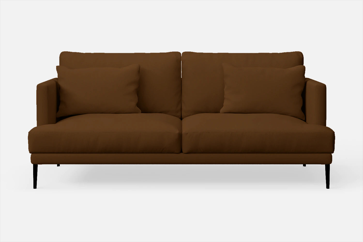 Bisceglie 2 Seater Sofa Walnut Brown Leather