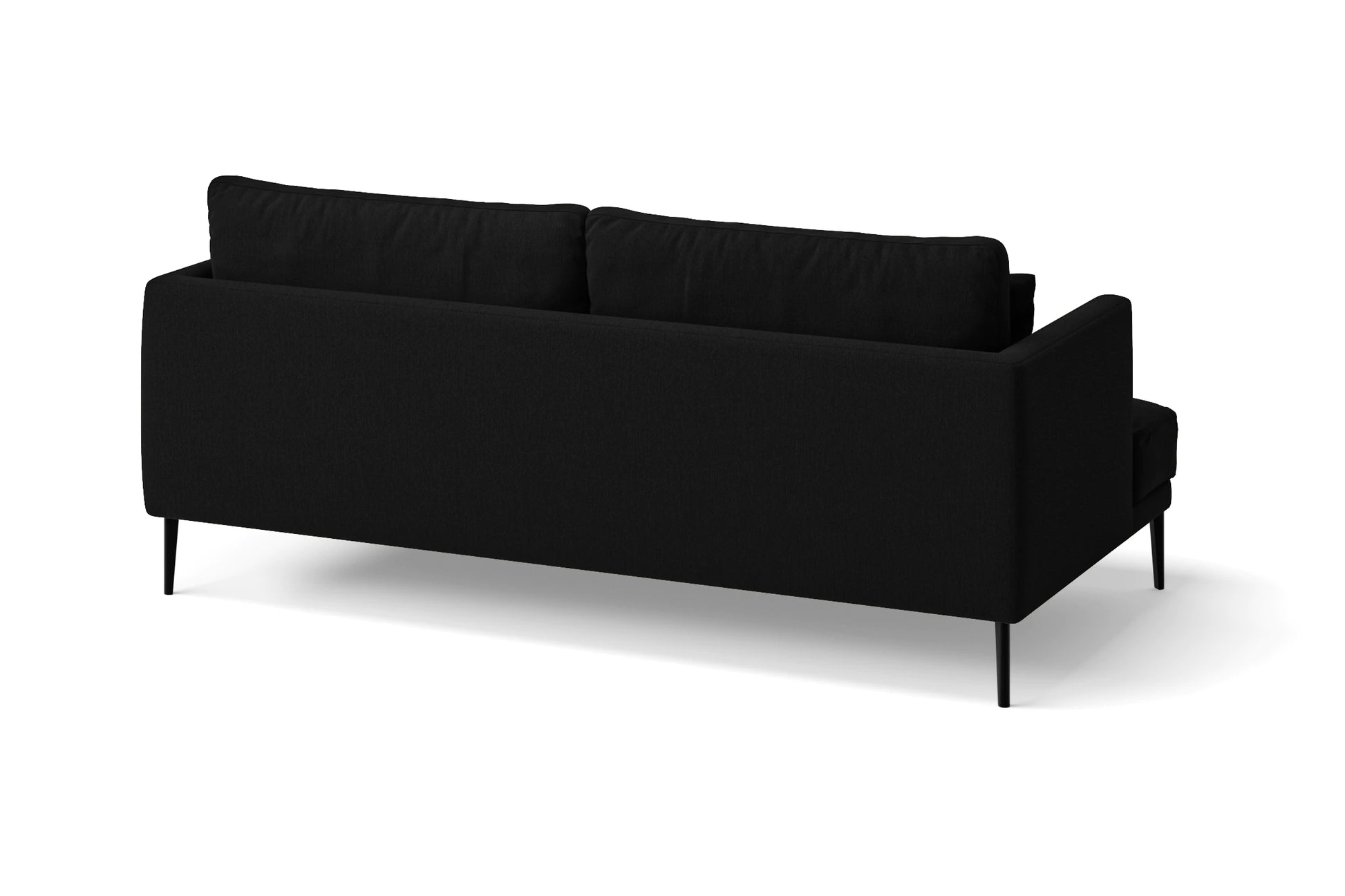 Bisceglie 2 Seater Sofa Black Linen Fabric