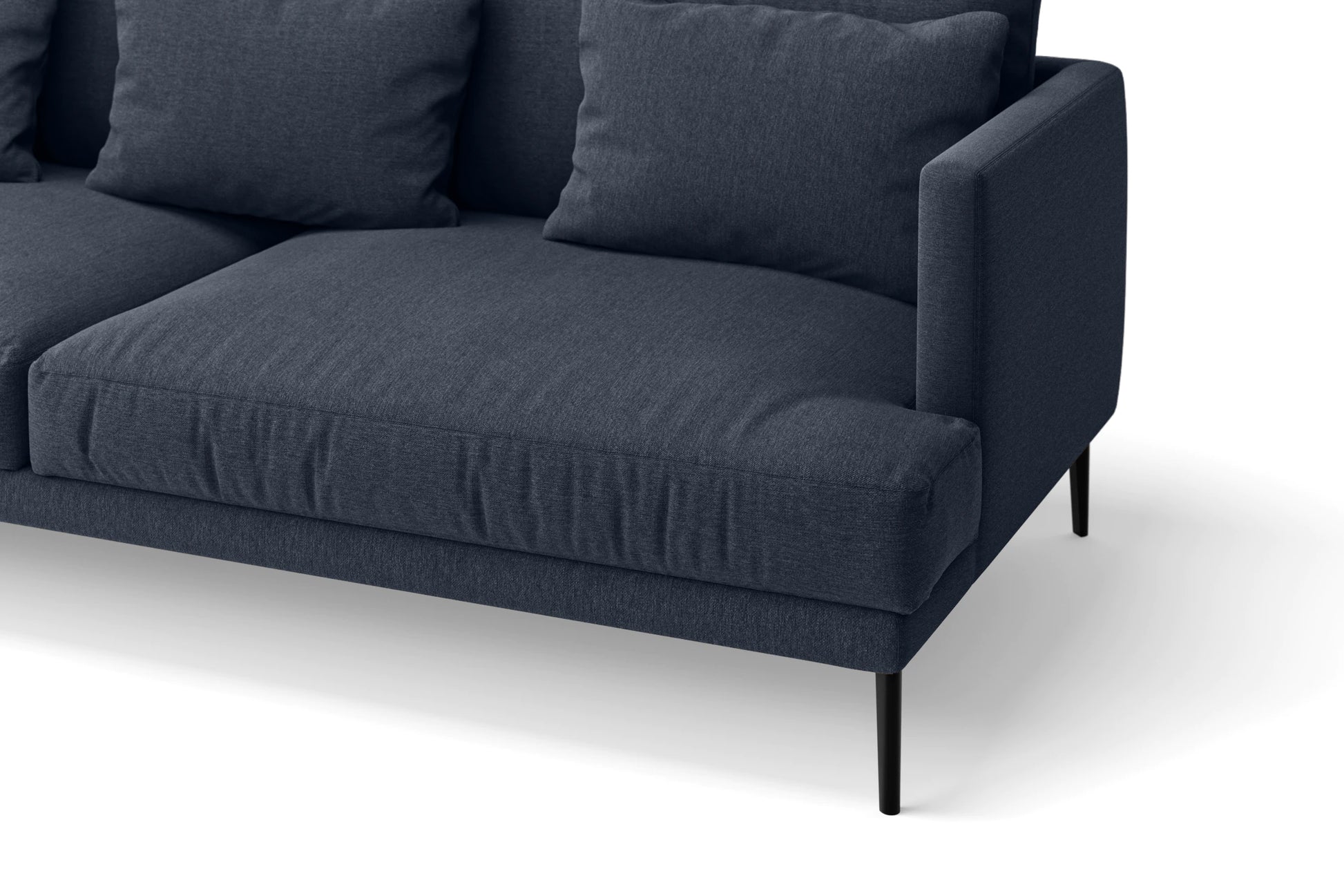 Bisceglie 2 Seater Sofa Dark Blue Linen Fabric