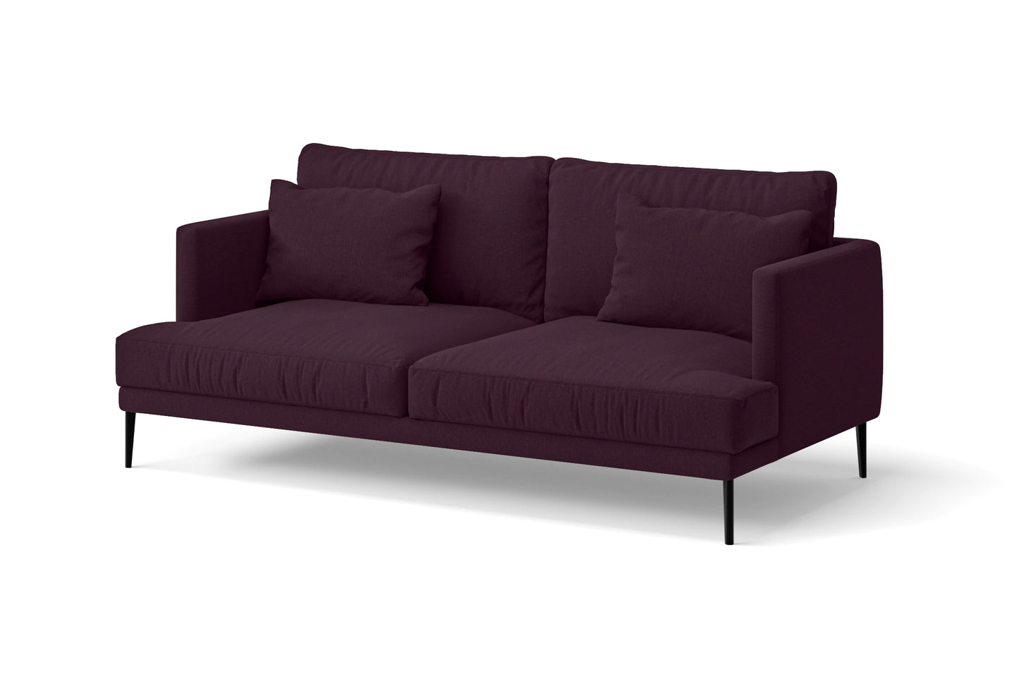 Bisceglie 2 Seater Sofa Purple Linen Fabric