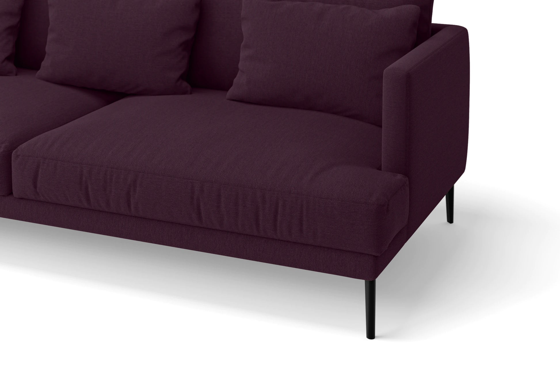 Bisceglie 2 Seater Sofa Purple Linen Fabric