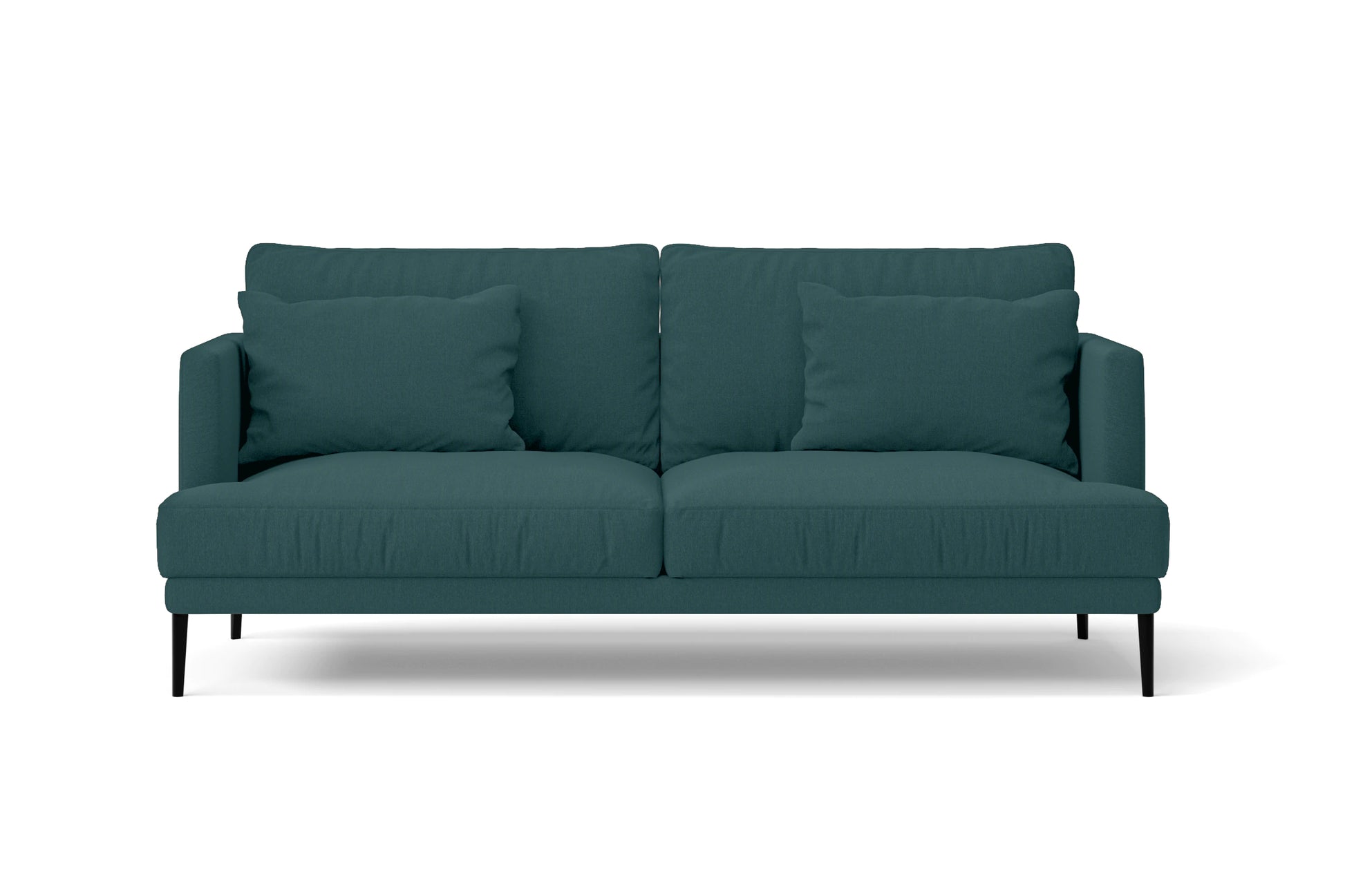 Bisceglie 2 Seater Sofa Teal Linen Fabric