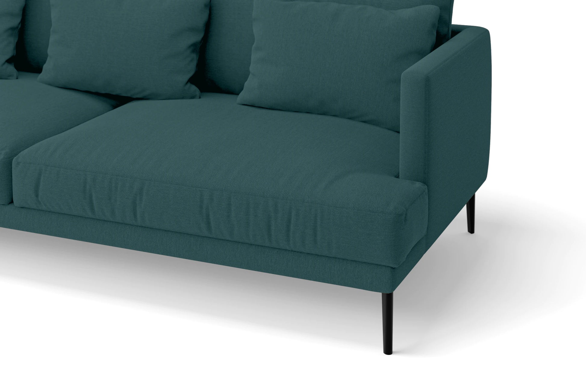 Bisceglie 2 Seater Sofa Teal Linen Fabric