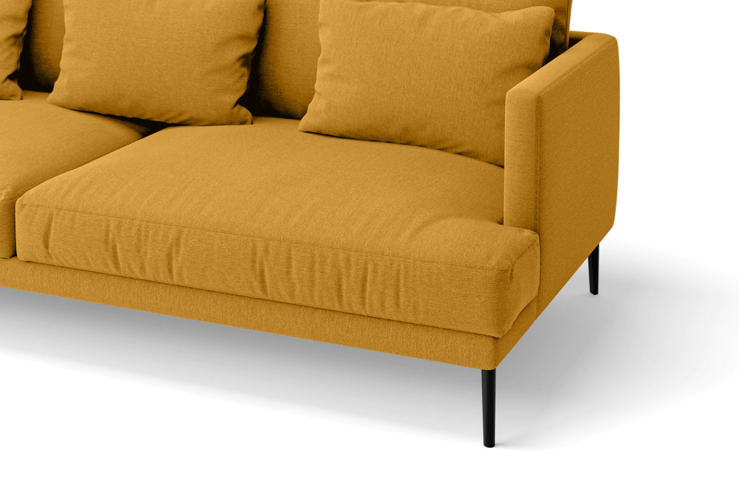 Bisceglie 2 Seater Sofa Yellow Linen Fabric