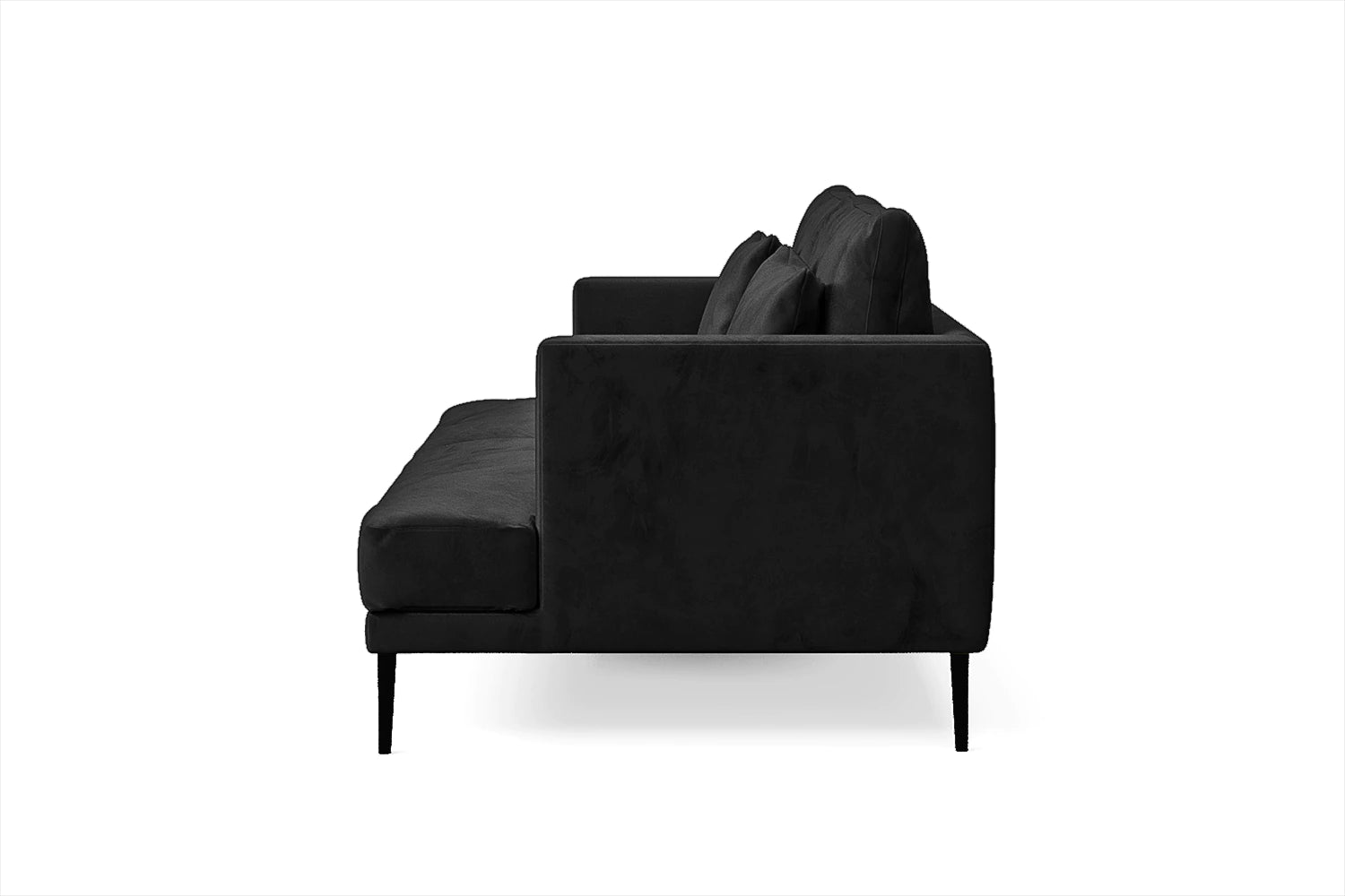 Bisceglie 2 Seater Sofa Black Velvet