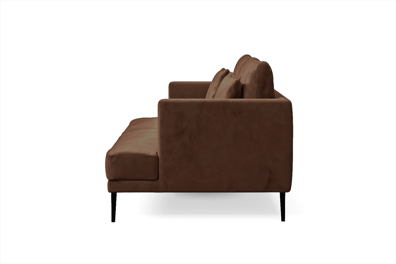 Bisceglie 2 Seater Sofa Coffee Brown Velvet