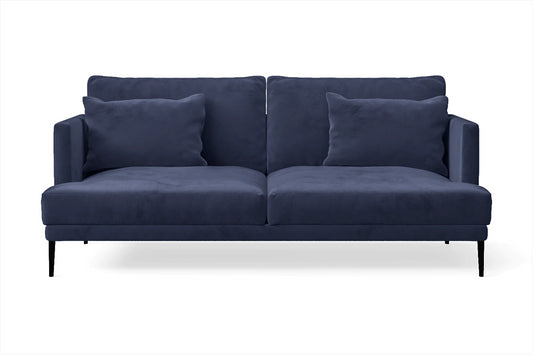 Bisceglie 2 Seater Sofa Dark Blue Velvet