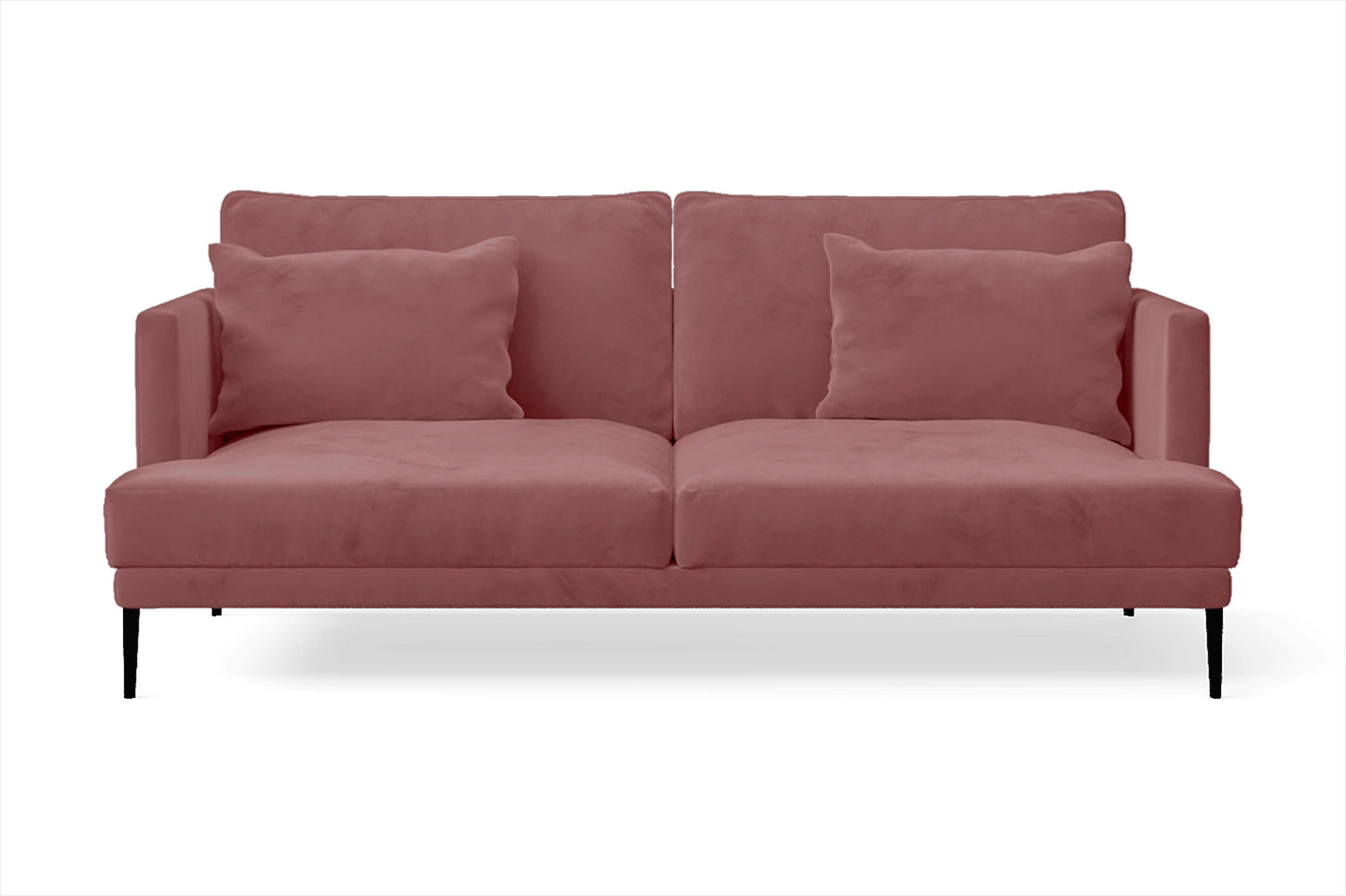 Bisceglie 2 Seater Sofa Pink Velvet