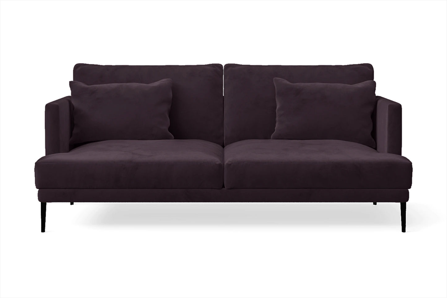 Bisceglie 2 Seater Sofa Purple Velvet