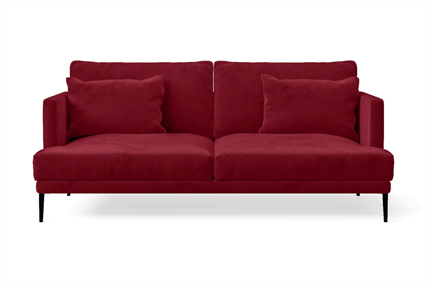 Bisceglie 2 Seater Sofa Red Velvet