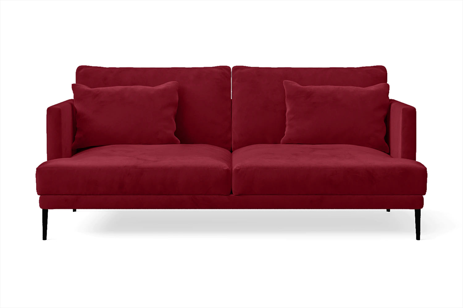 Bisceglie 2 Seater Sofa Red Velvet