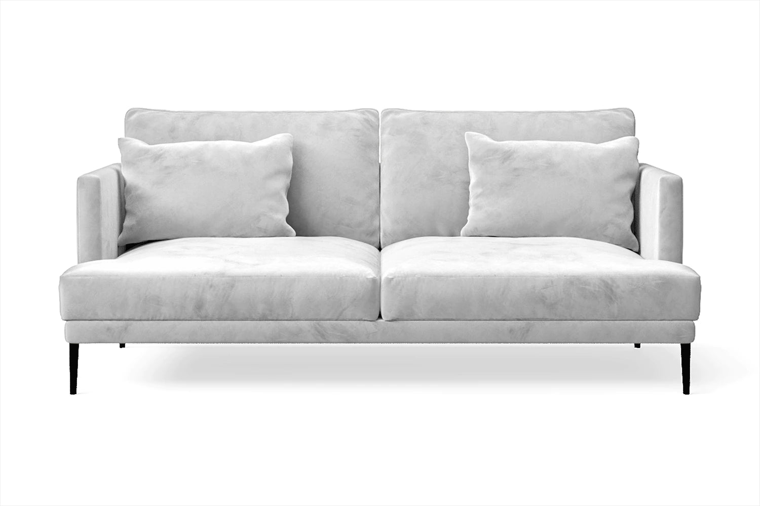 Bisceglie 2 Seater Sofa White Velvet