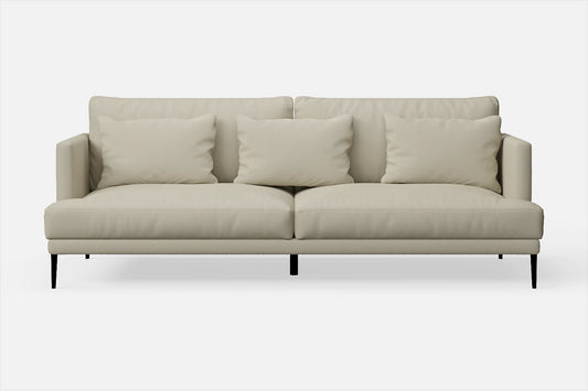 Bisceglie 3 Seater Sofa Cream Leather