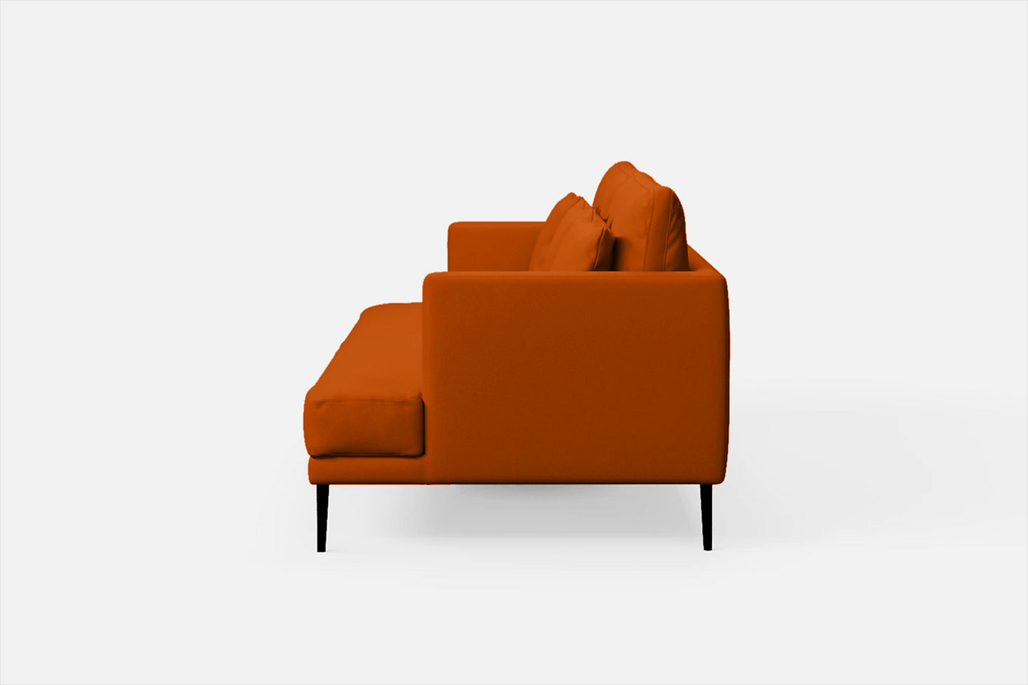 Bisceglie 3 Seater Sofa Orange Leather