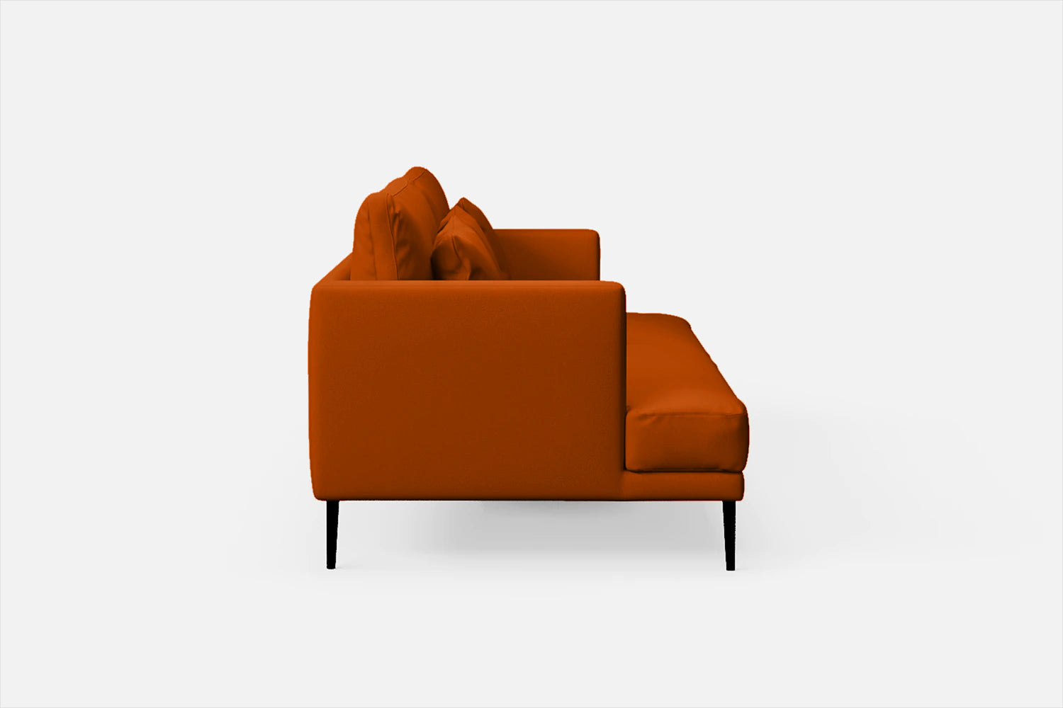 Bisceglie 3 Seater Sofa Orange Leather