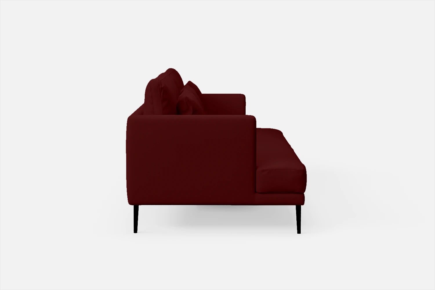 Bisceglie 3 Seater Sofa Red Leather