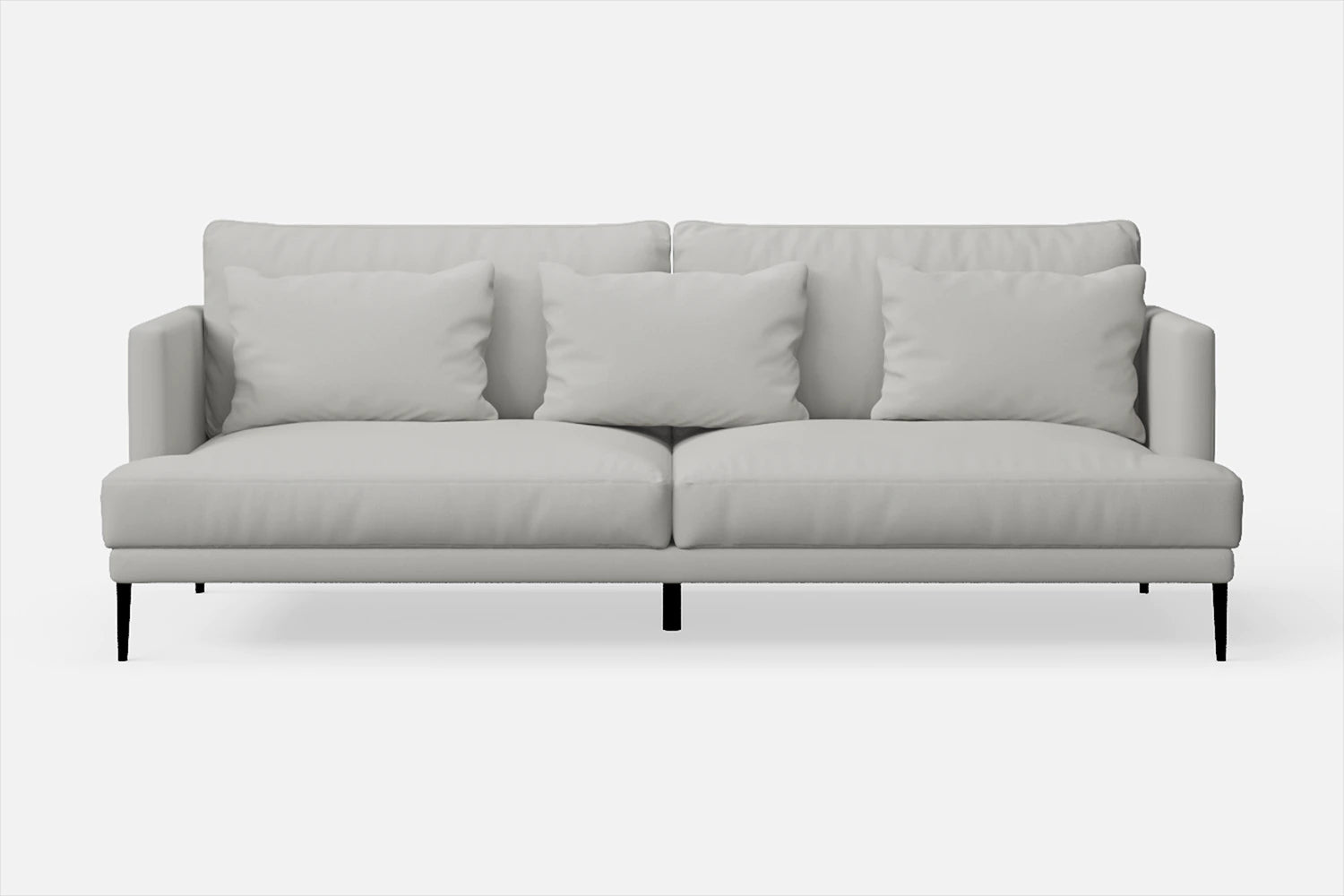 Bisceglie 3 Seater Sofa White Leather