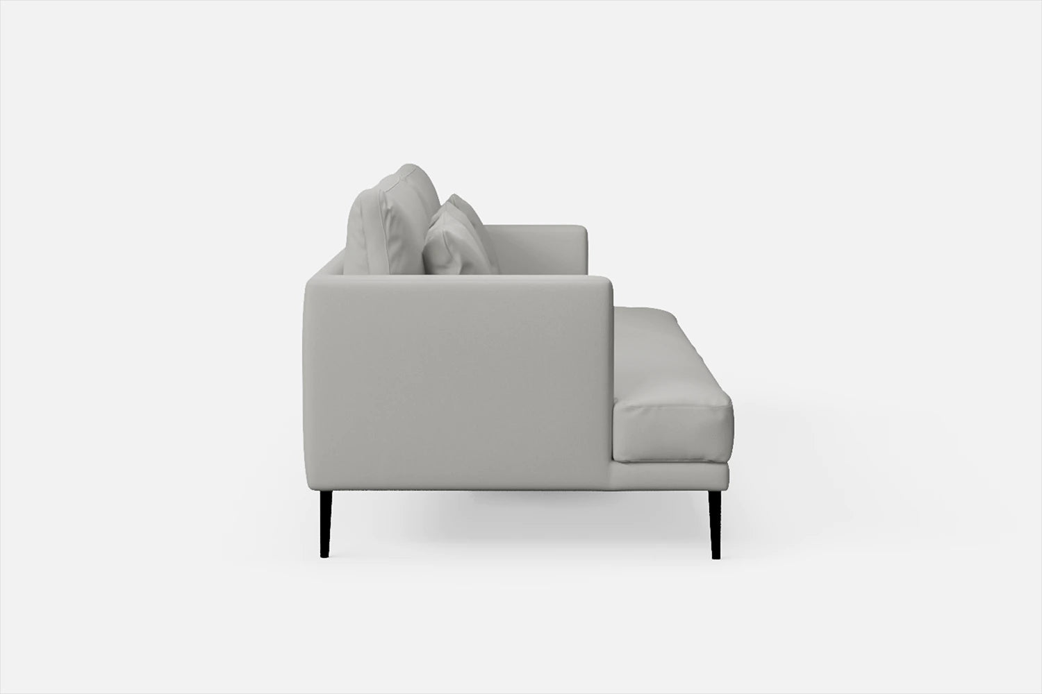 Bisceglie 3 Seater Sofa White Leather