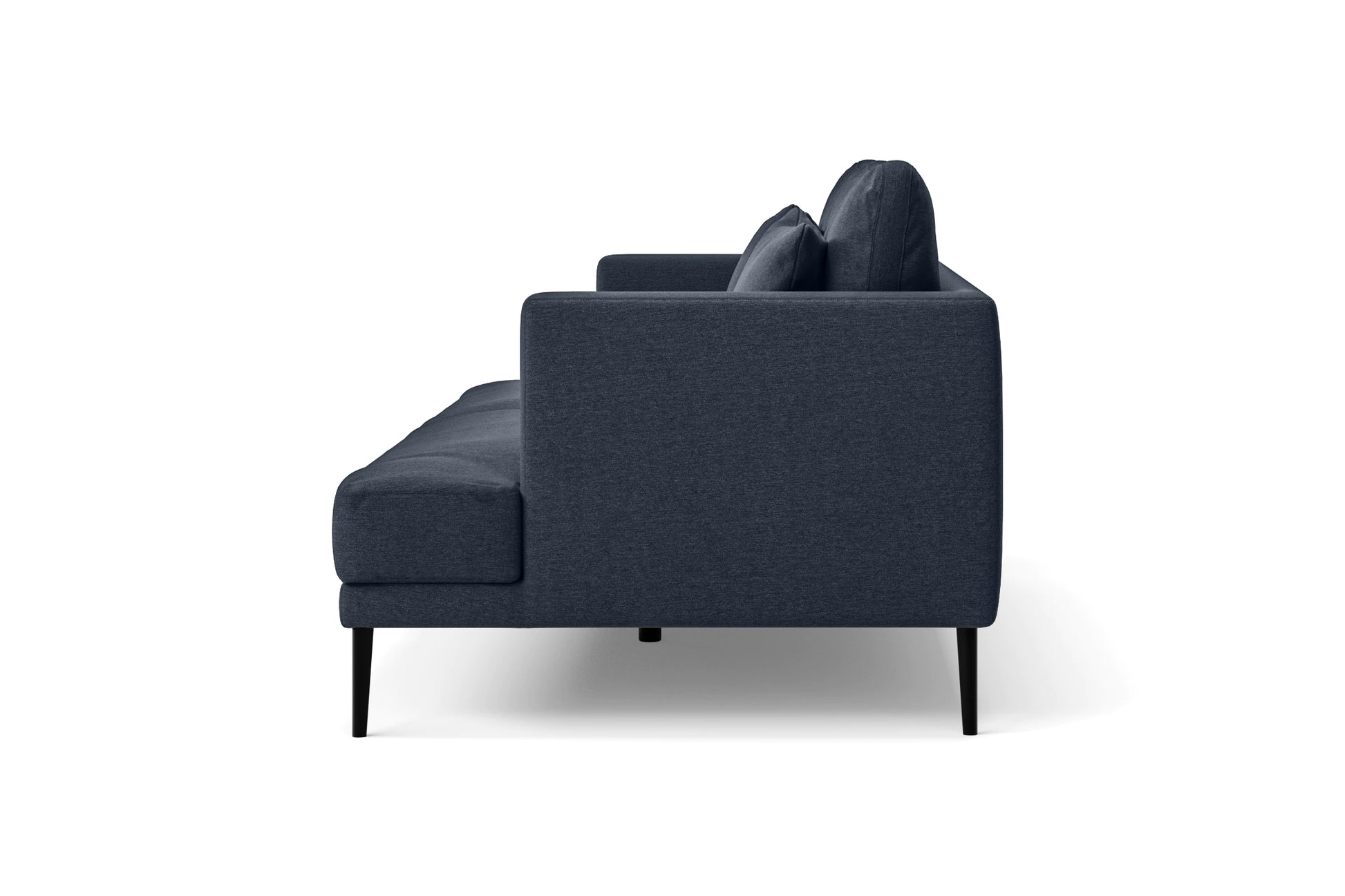 Bisceglie 3 Seater Sofa Dark Blue Linen Fabric