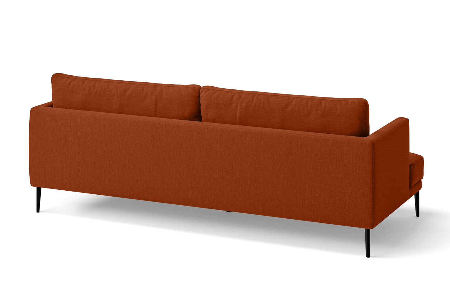 Bisceglie 3 Seater Sofa Orange Linen Fabric