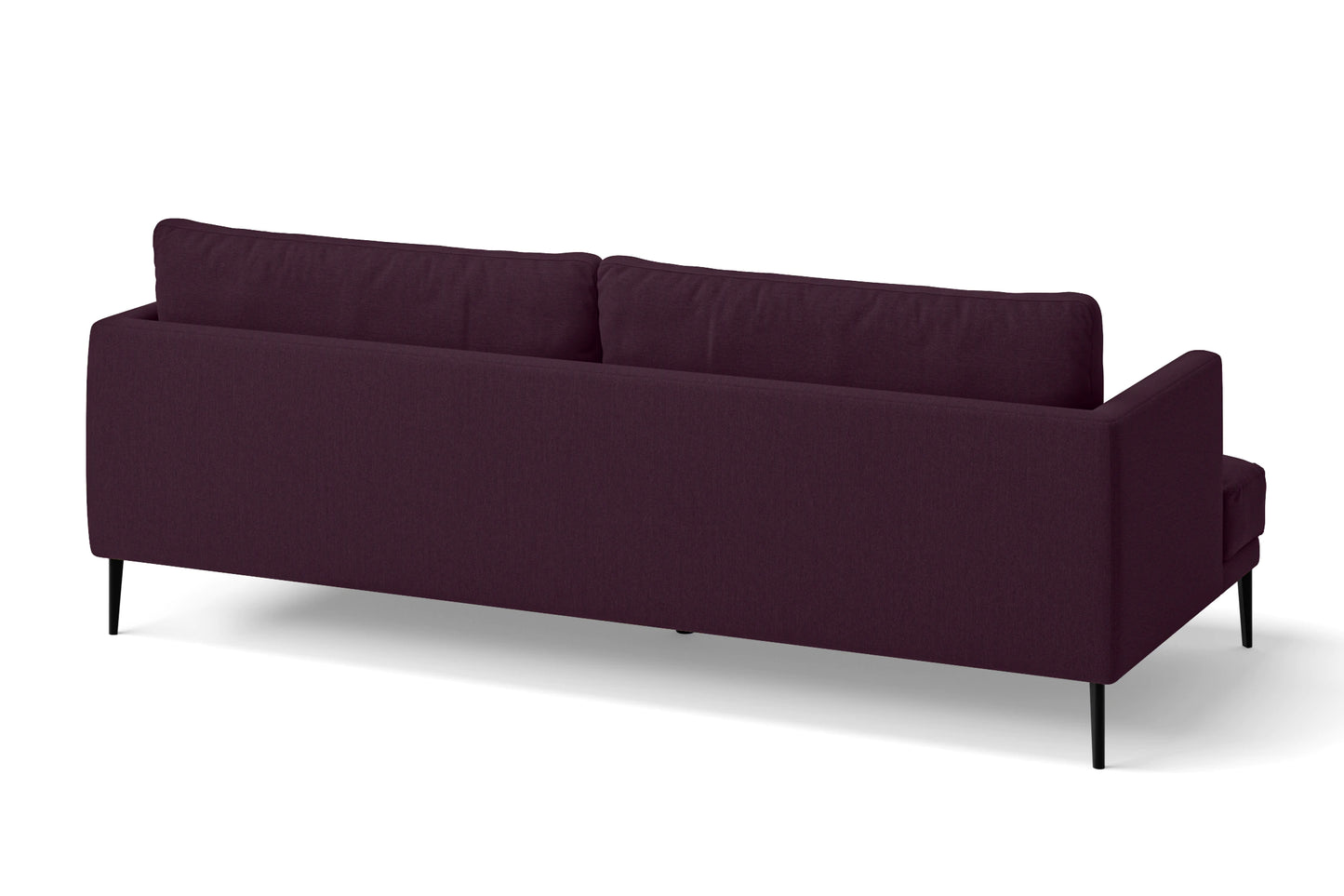 Bisceglie 3 Seater Sofa Purple Linen Fabric