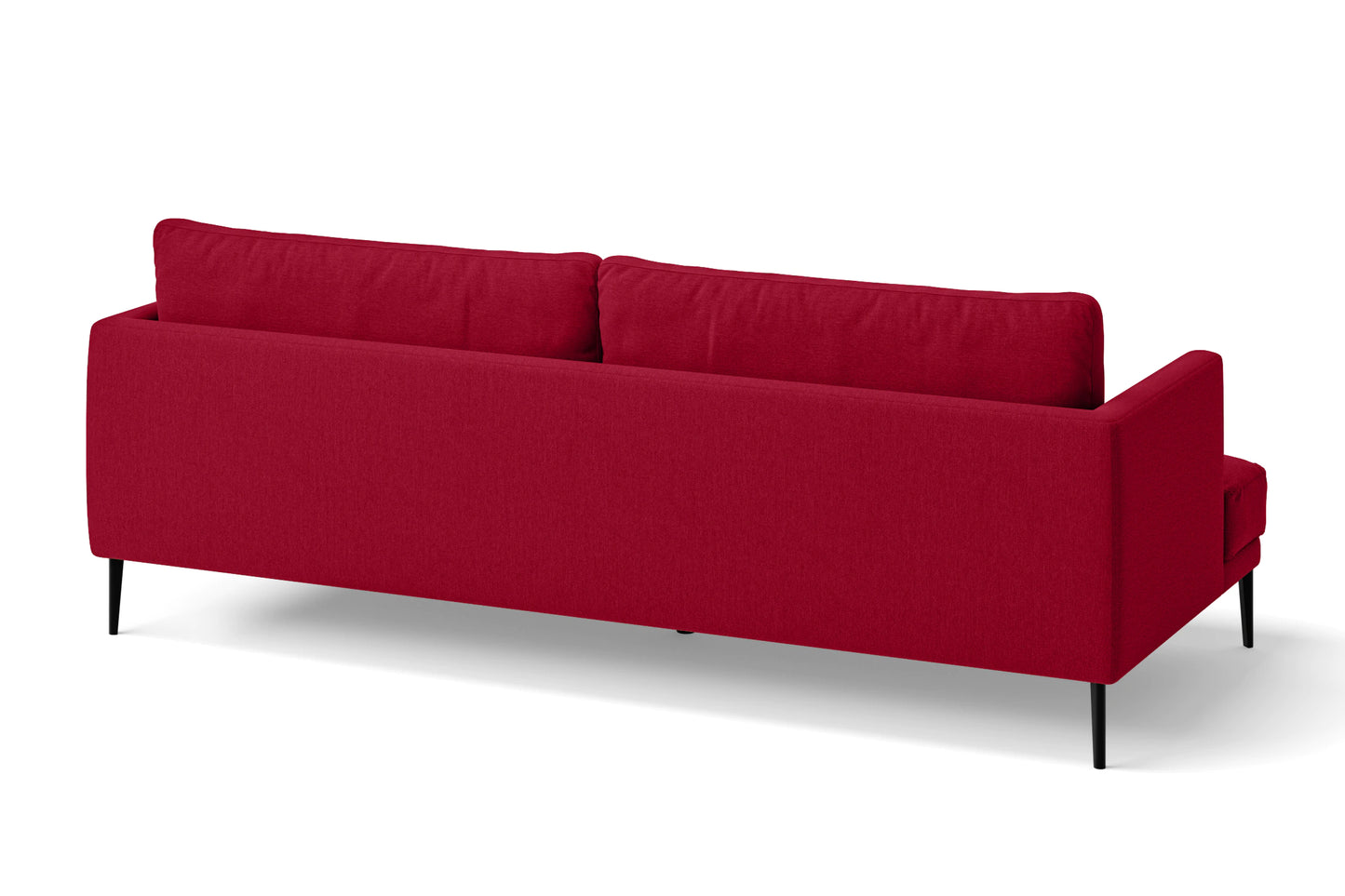 Bisceglie 3 Seater Sofa Red Linen Fabric