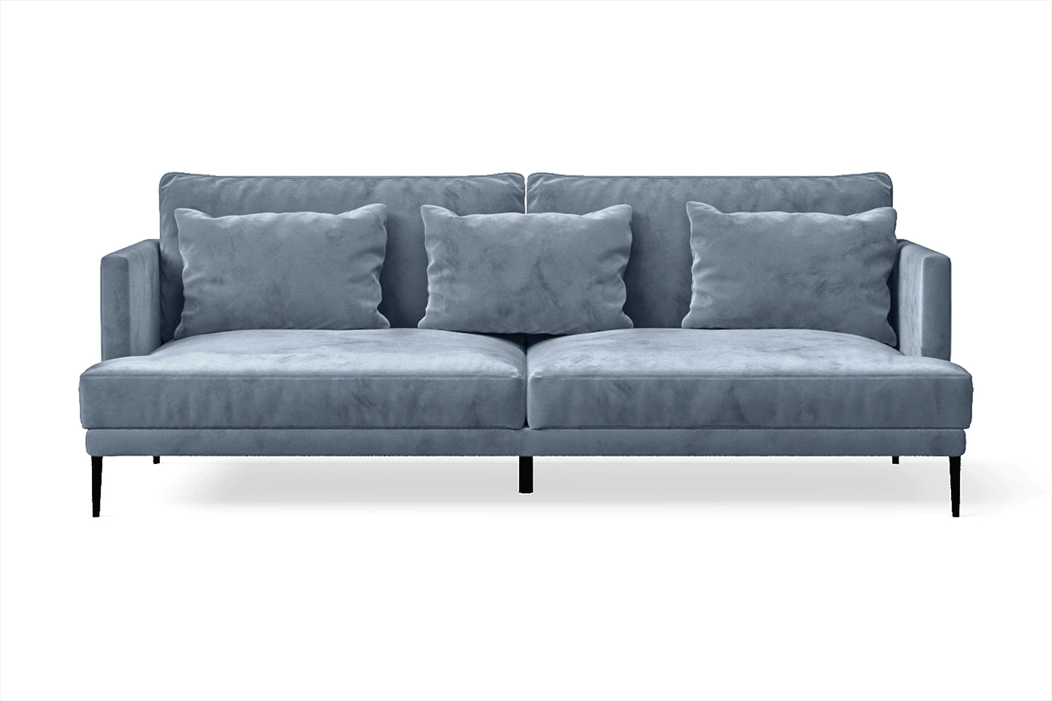 Bisceglie 3 Seater Sofa Baby Blue Velvet