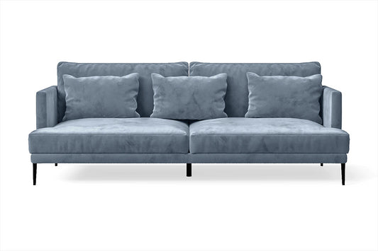 Bisceglie 3 Seater Sofa Baby Blue Velvet