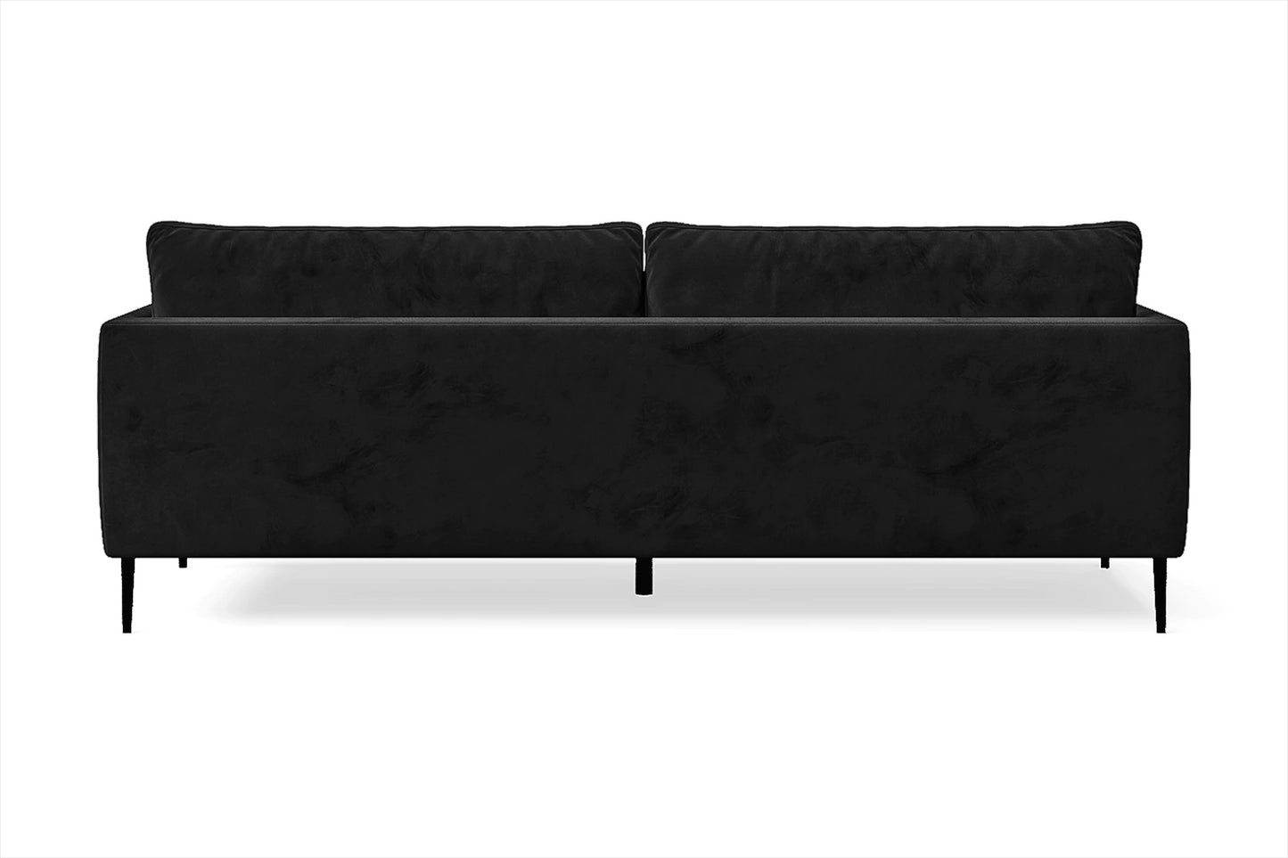 Bisceglie 3 Seater Sofa Black Velvet