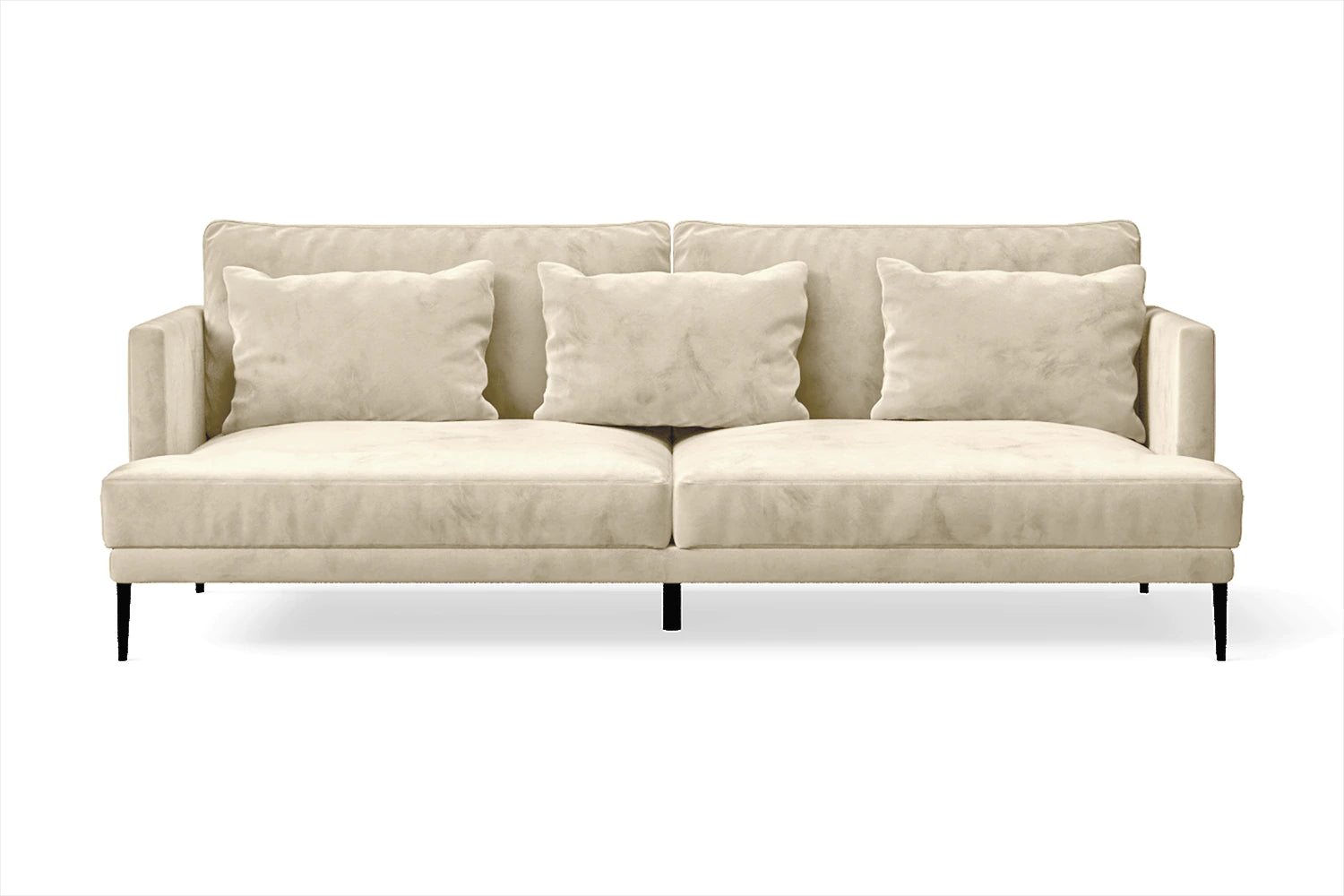 Bisceglie 3 Seater Sofa Cream Velvet